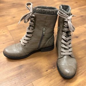 NWOT Limelight lace up over the ankle boots